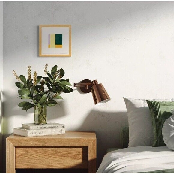 Pair Original Paintings Signed Artist Framed 11x11” Modern Abstract Green Purple - Picture 5 of 5